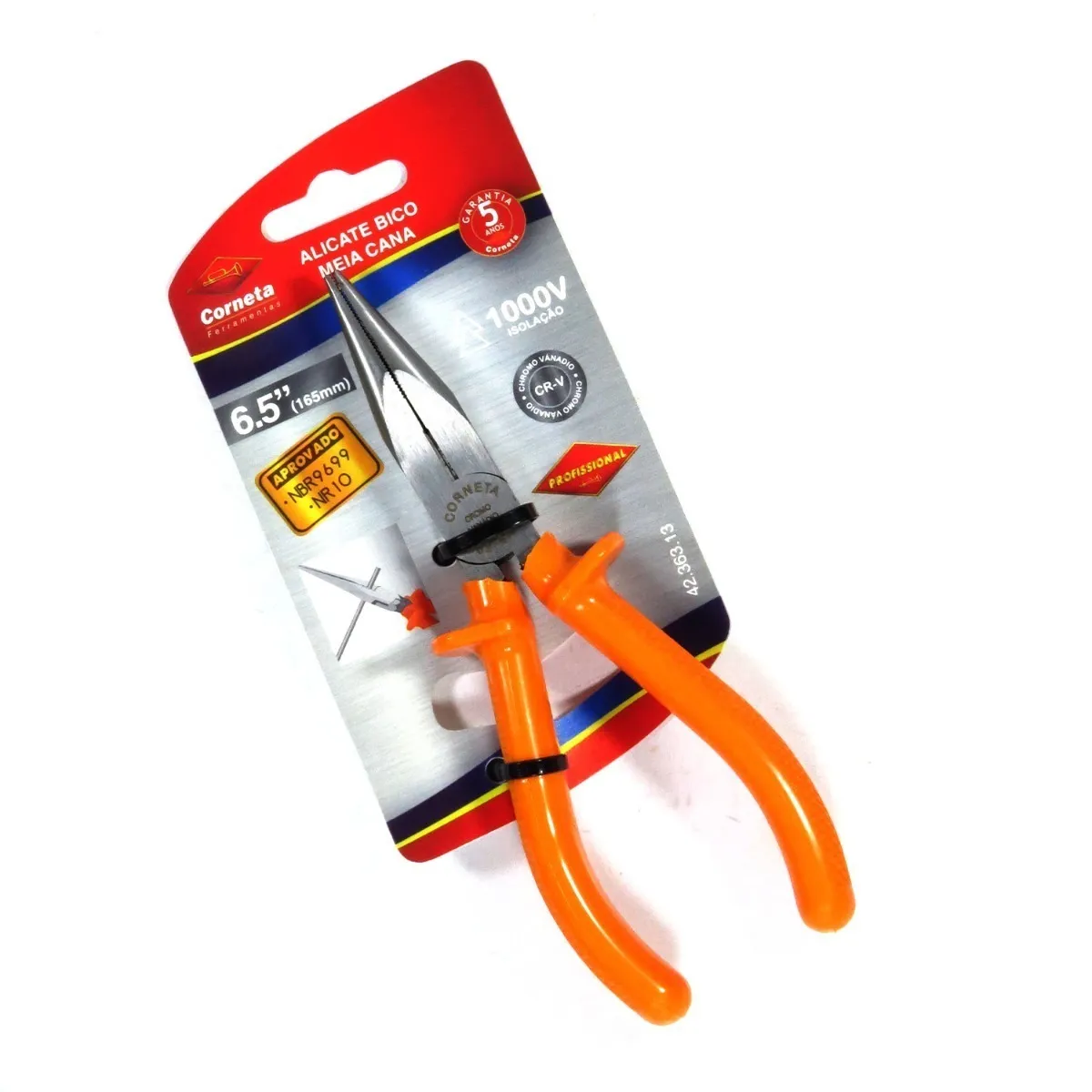 ALICATE BICO MEIA CANA 6.5" CORNETA